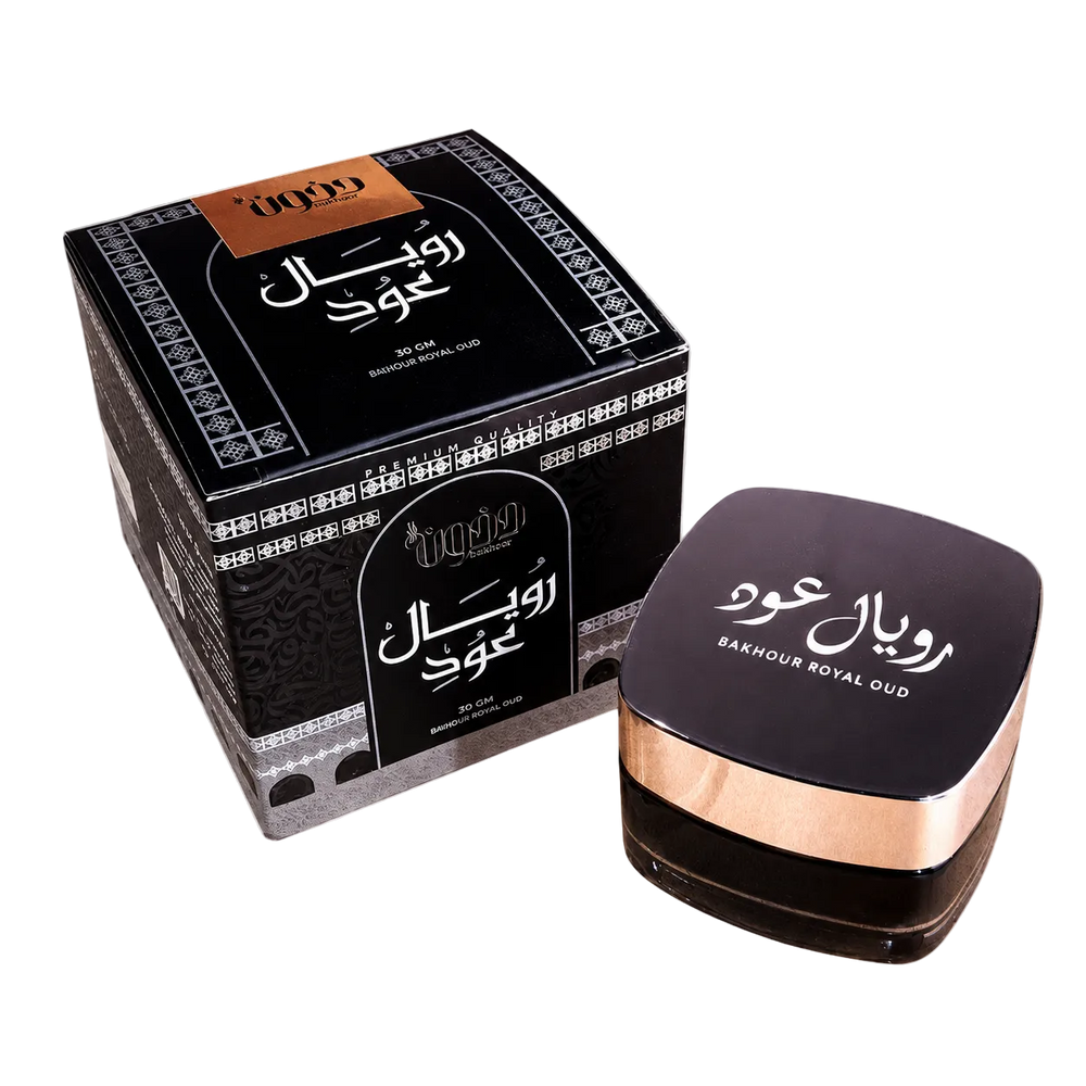 رويال عود - عبوة البخور مع البرطمان والملقط