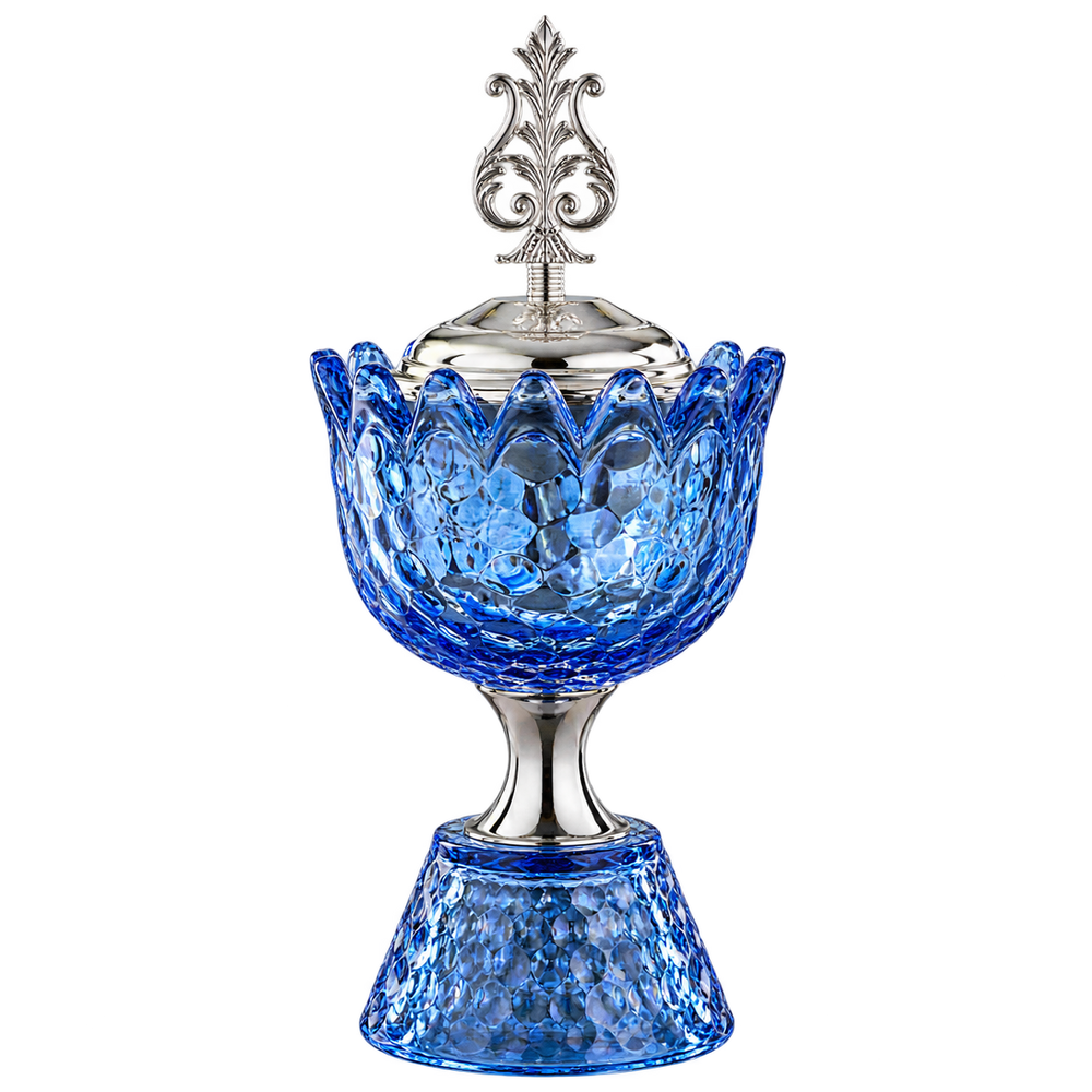 مبخرة كأس الجوهرة - أزرق