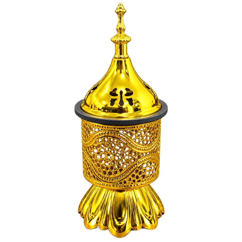 مبخرة أسطوانة الموج - ذهبي